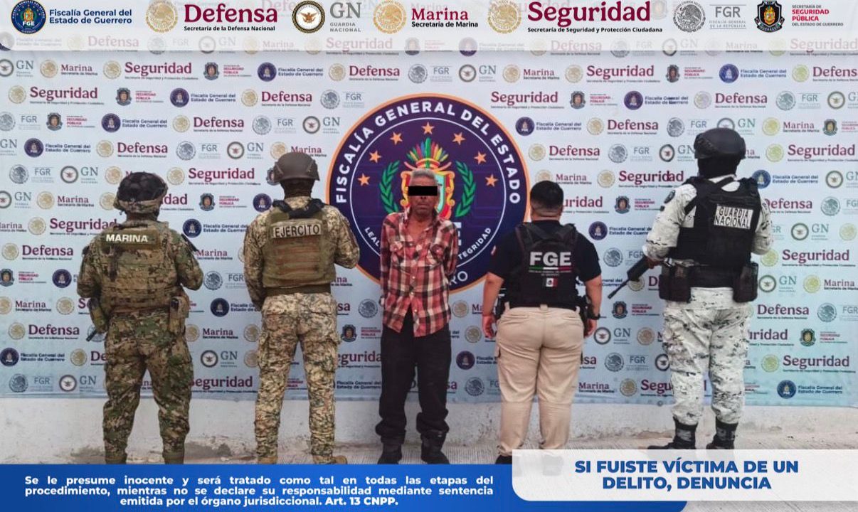 FGEGuerrero cumplimenta orden de aprehensión por violación equiparada agravada con violencia en Acapulco