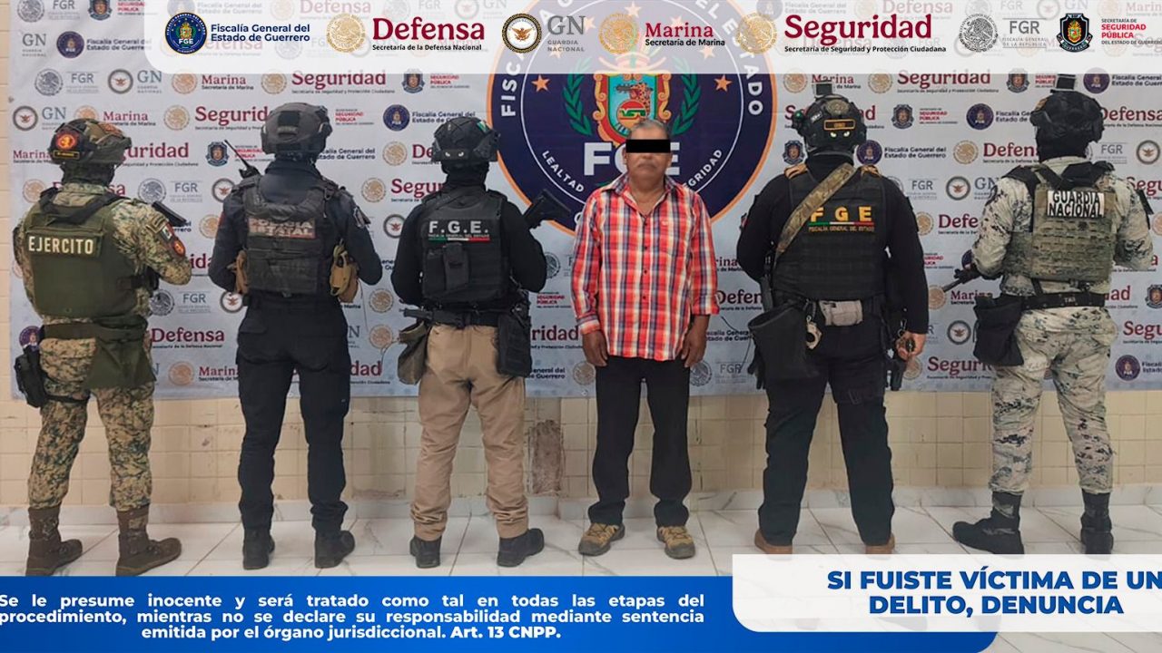 Detiene #FGEGuerrero en Chilpancingo a presunto responsable de homicidio calificado