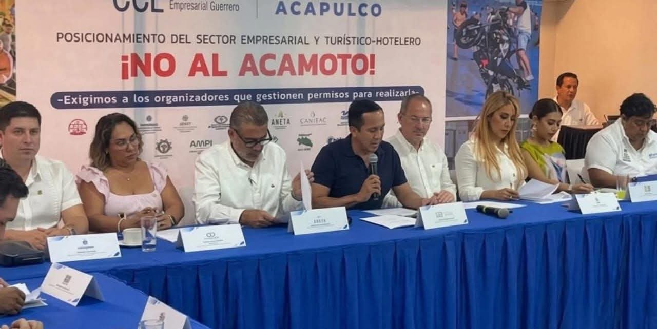 PIDEN SECTOR TURÍSTICO SUSPENDER EVENTO ACAMOTO 2026
